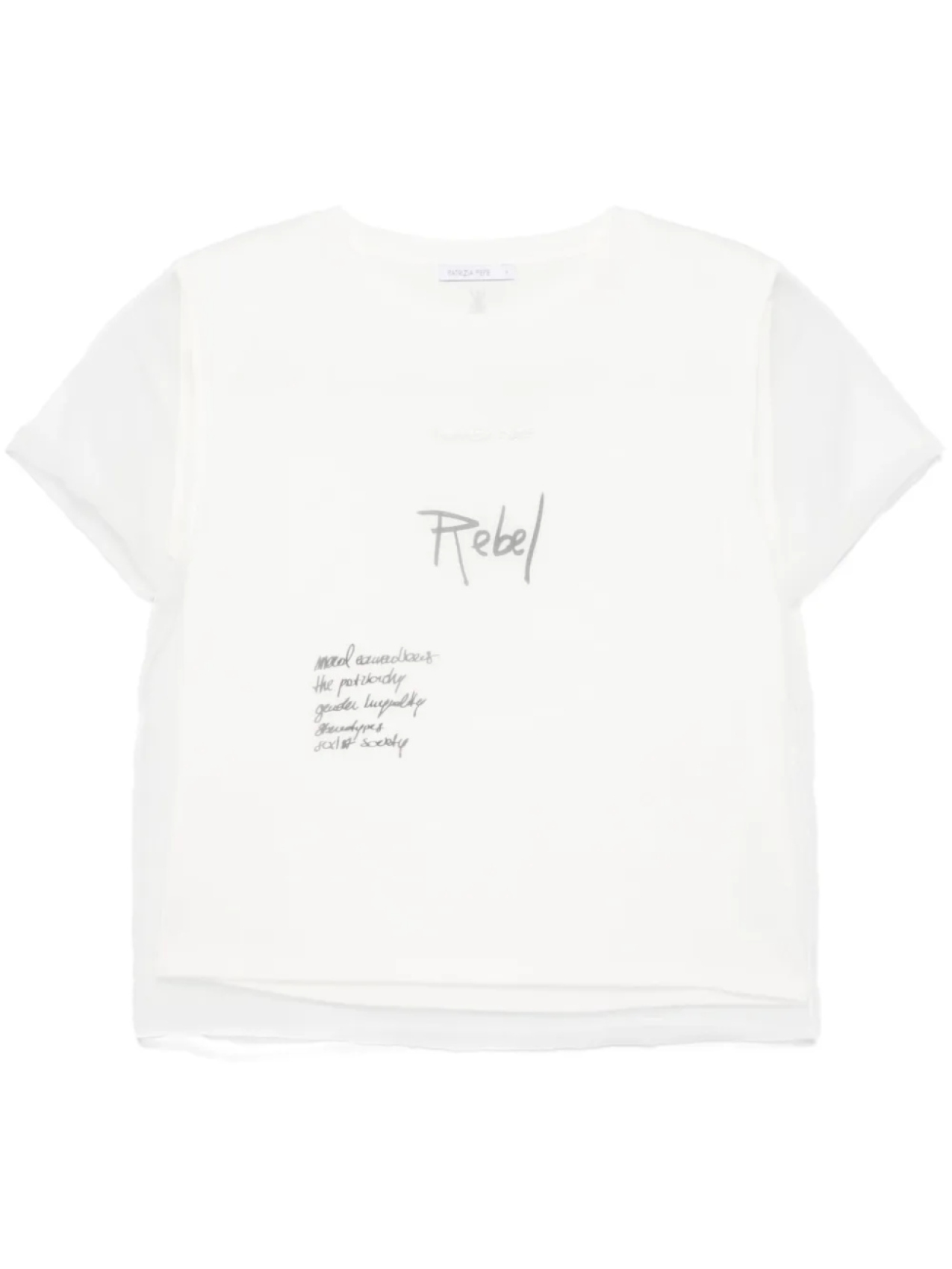 Patrizia Pepe многослойная футболка, белый
Patrizia Pepe многослойная футболка, белый