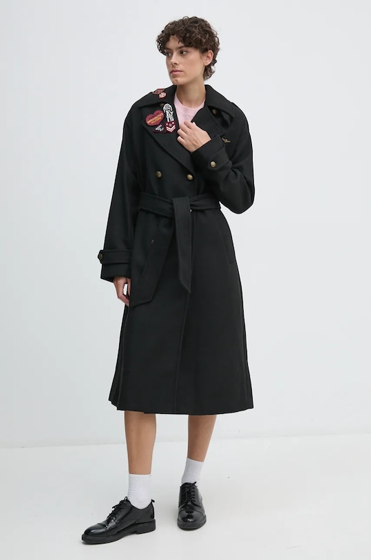 Пальто с добавлением шерсти Aeronautica Militare, черный
Пальто с добавлением шерсти Aeronautica Militare, черный