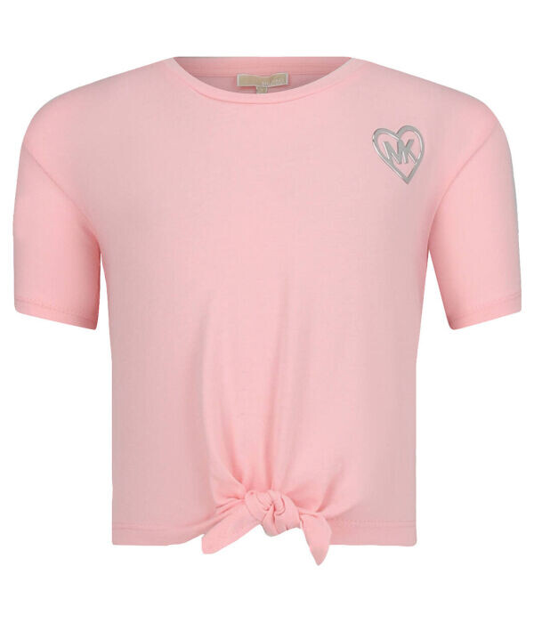 Футболка детская Michael Kors Kids на завязках, розовый 
Футболка детская Michael Kors Kids на завязках, розовый