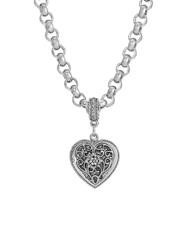 Филигранное колье в форме сердца 2028, silver-tone
Филигранное колье в форме сердца 2028, silver-tone