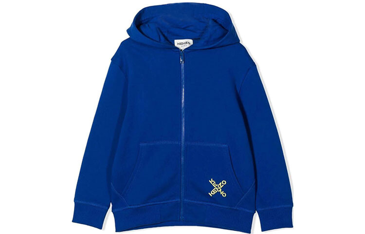 Толстовка детская Kenzo с карманами, синий 
Толстовка детская Kenzo с карманами, синий