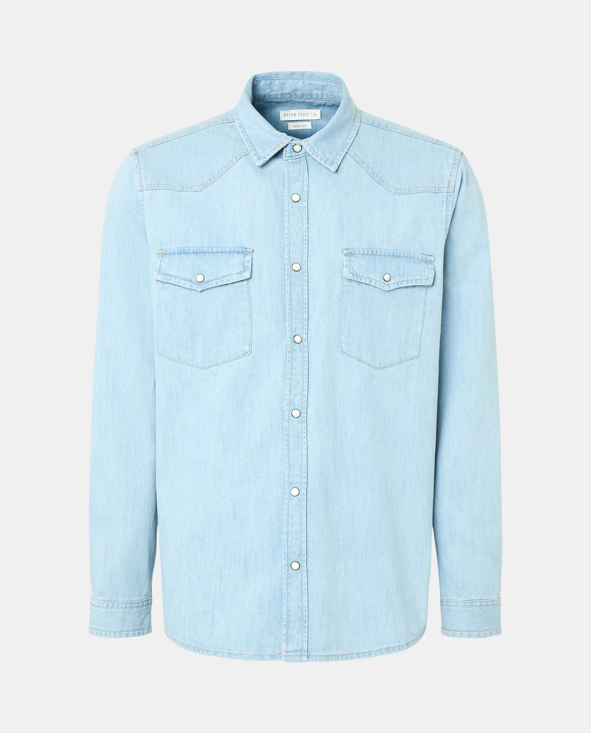 Джинсовая рубашка для мужчин Green Coast, нежно-синий
Джинсовая рубашка для мужчин Green Coast, нежно-синий