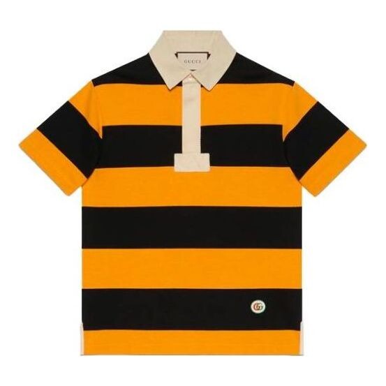 Рубашка поло striped cotton polo with patch 'yellow black' Gucci, желтый
Рубашка поло striped cotton polo with patch 'yellow black' Gucci, желтый