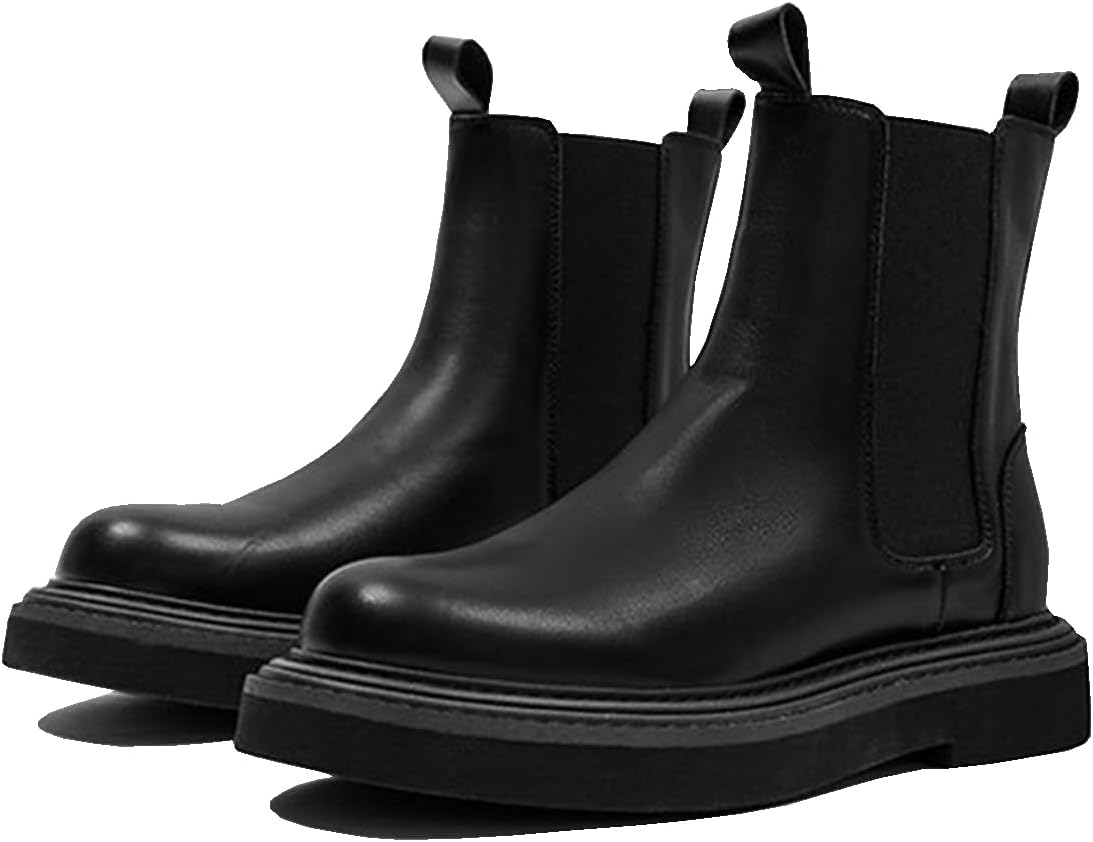 Мужские ботинки челси, удобные рабочие ботинки на платформе, кожаные высокие мотоциклетные ботинки на молнии Zhoupulp, черный
Мужские ботинки челси, удобные рабочие ботинки на платформе, кожаные высокие мотоциклетные ботинки на молнии Zhoupulp, черный