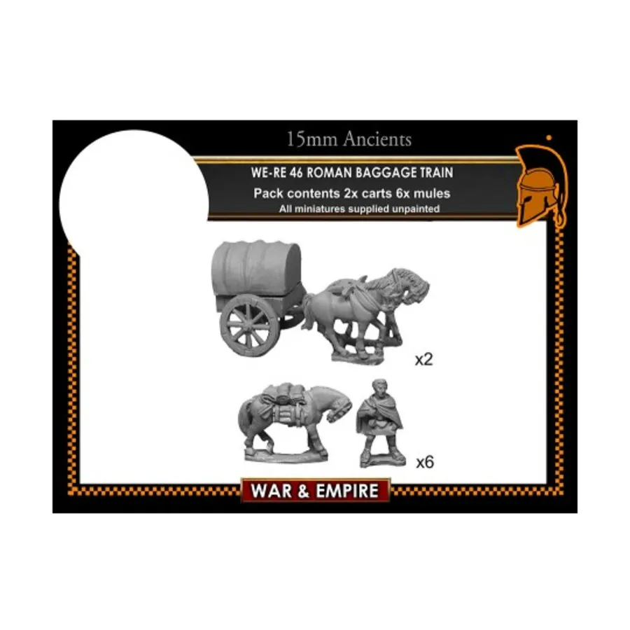 Разный багажный поезд - 1/2 век, War & Empire - Ancients Miniatures - Late Roman (15mm)
Разный багажный поезд - 1/2 век, War & Empire - Ancients Miniatures - Late Roman (15mm)