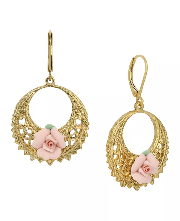 Фарфоровые серьги-кольца, обращенные вперед 2028, pink
Фарфоровые серьги-кольца, обращенные вперед 2028, pink