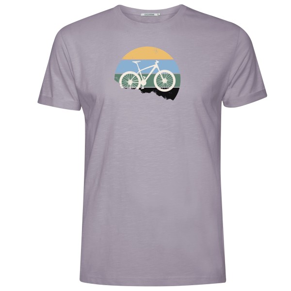 Футболка с изображением велосипедного спуска с горы - футболка Greenbomb, сиреневый
Футболка с изображением велосипедного спуска с горы - футболка Greenbomb, сиреневый