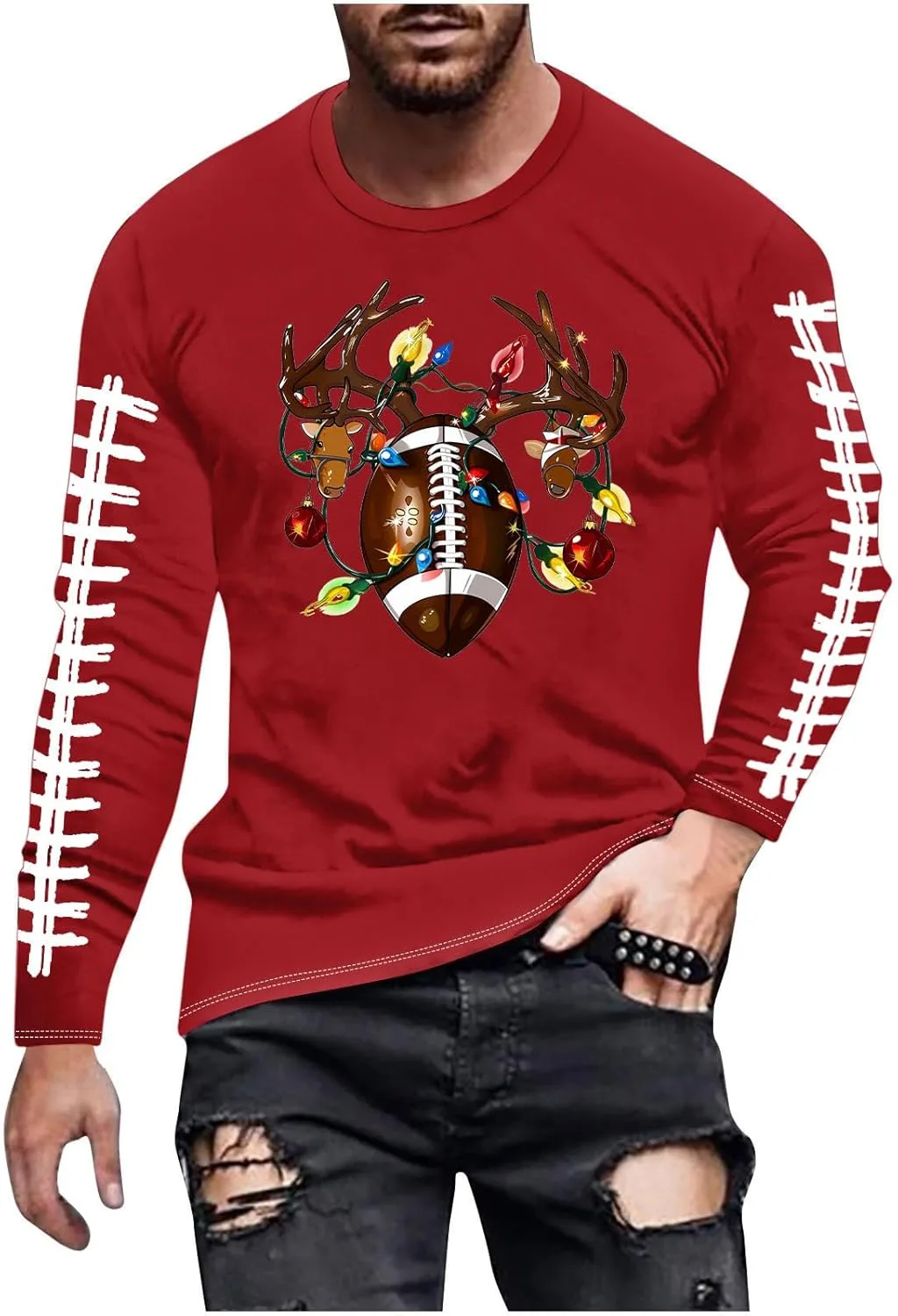 Футболка с новогодним оленем для мужчин, длинный рукав Ozmmyan
Футболка с новогодним оленем для мужчин, длинный рукав Ozmmyan
