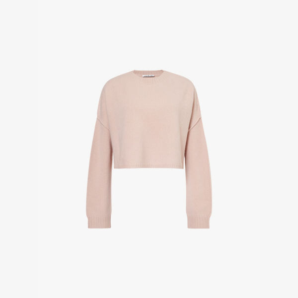 Укороченный джемпер из шерсти и кашемира с вышитым логотипом Acne Studios, розовый
Укороченный джемпер из шерсти и кашемира с вышитым логотипом Acne Studios, розовый