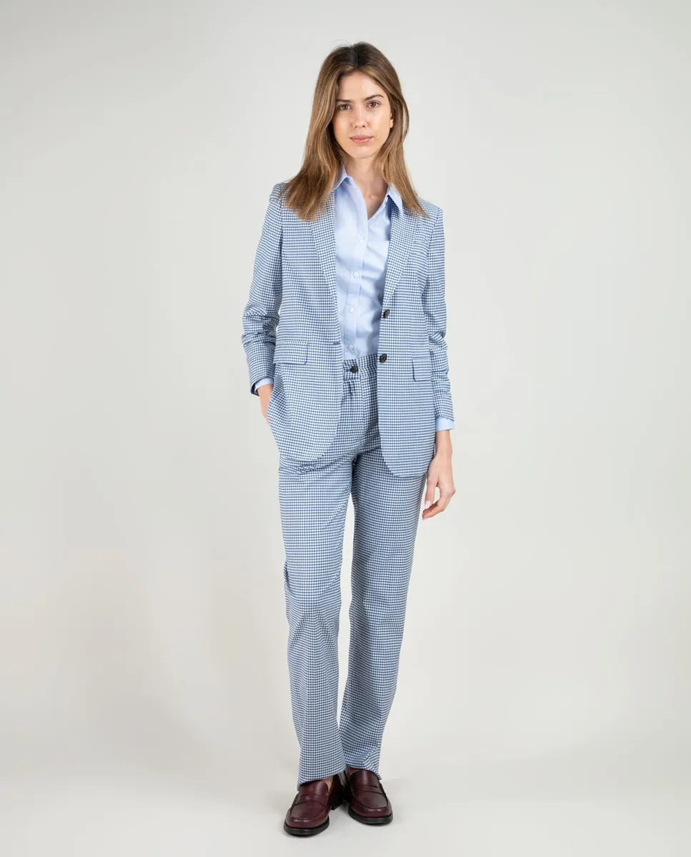 Женские брюки прямого кроя с узором в клетку El Ganso, синий
Женские брюки прямого кроя с узором в клетку El Ganso, синий