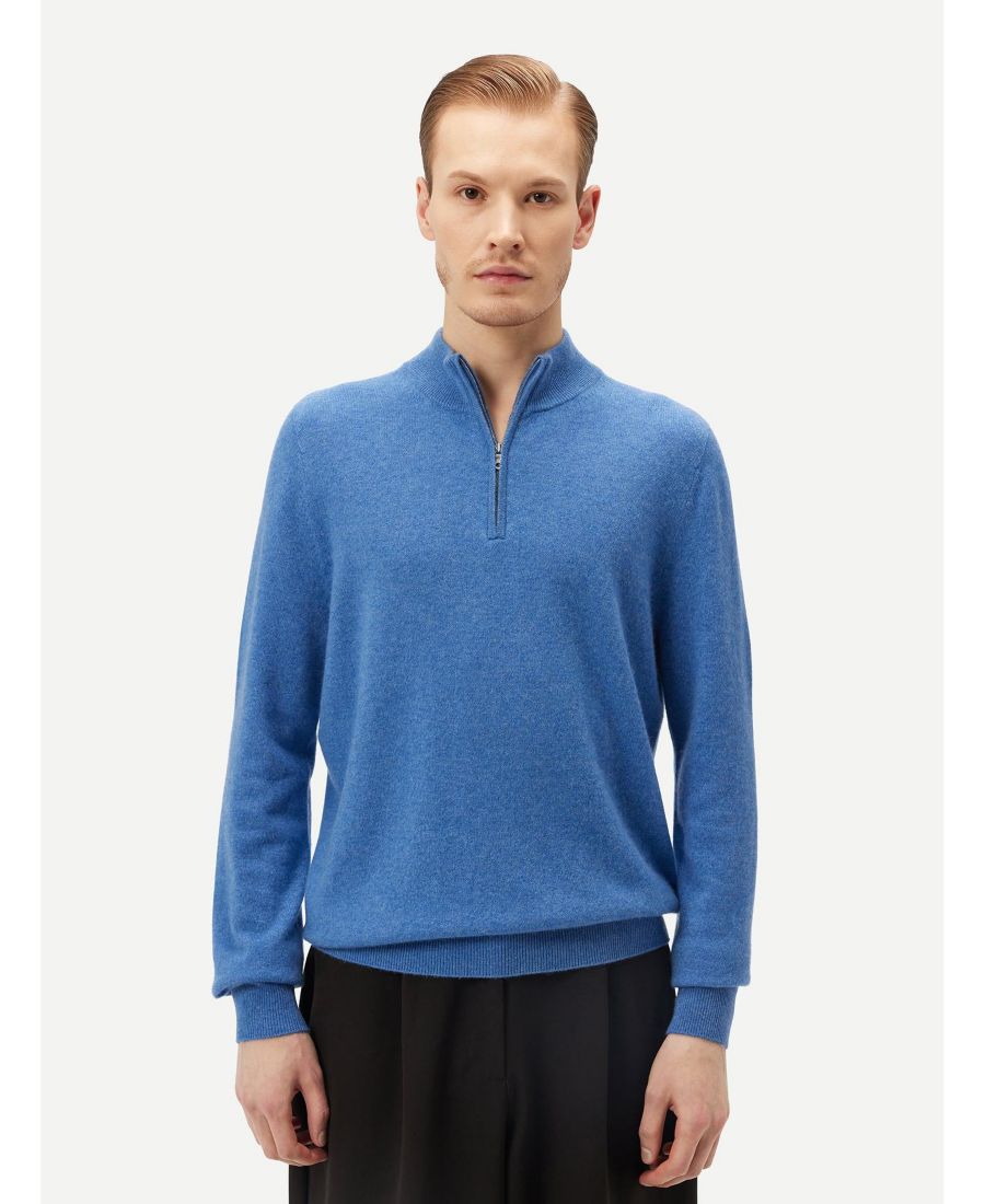 Мужской кашемировый свитер с застежкой-молнией до середины груди Gobi Cashmere, Blue-provence
Мужской кашемировый свитер с застежкой-молнией до середины груди Gobi Cashmere, Blue-provence