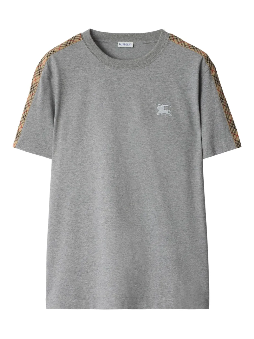 Футболка с клетчатой отделкой «Конный рыцарь» BURBERRY, серый
Футболка с клетчатой отделкой «Конный рыцарь» BURBERRY, серый