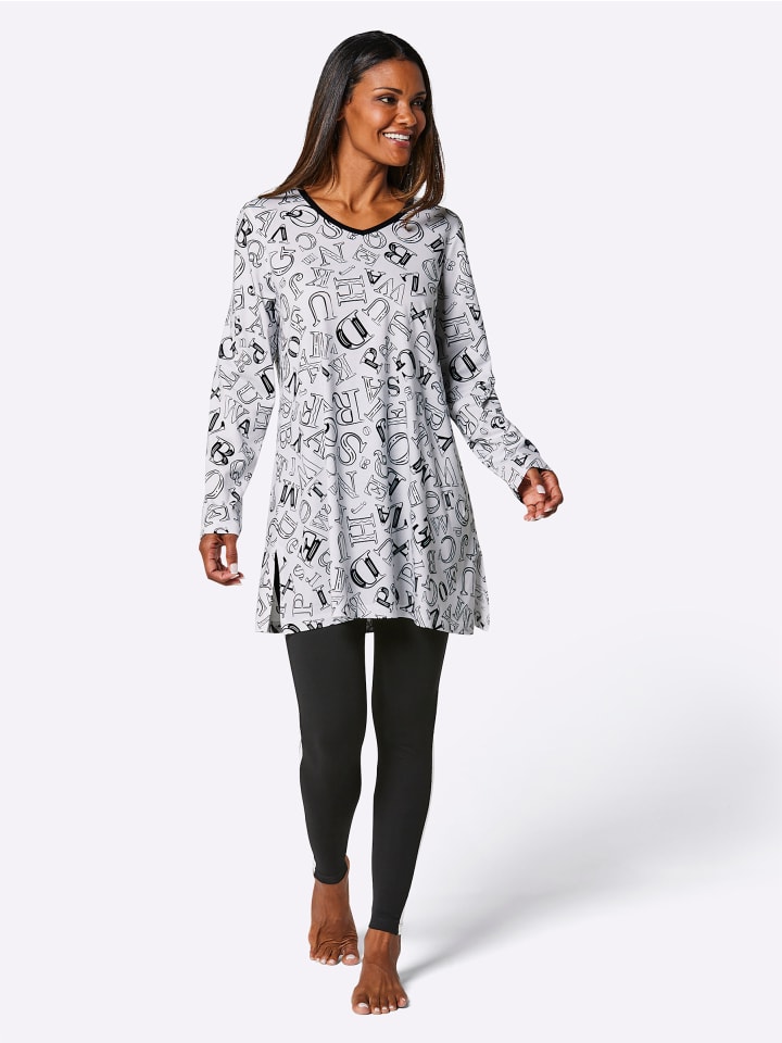 WITT WEIDEN Пижама с принтом белого и черного цвета
WITT WEIDEN Пижама с принтом белого и черного цвета