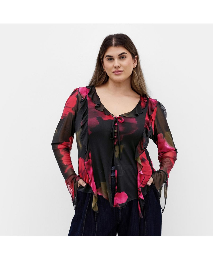 Топ больших размеров с ярким сетчатым принтом CITY CHIC, Vivid garden
Топ больших размеров с ярким сетчатым принтом CITY CHIC, Vivid garden