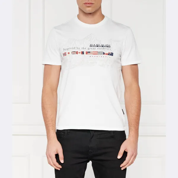 Темно-Синяя футболка стандартного кроя Napapijri, белый
Темно-Синяя футболка стандартного кроя Napapijri, белый