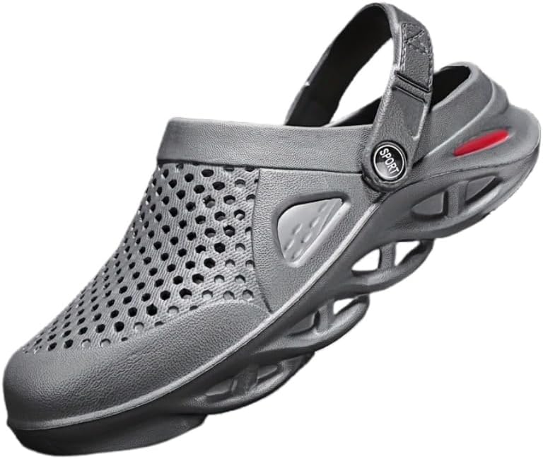 Мужские сабо однотонного цвета из EVA - дышащие, противоскользящие повседневные туфли, прочные водостойкие сабо для пляжа, для активного отдыха и повседневной носки Clolinde, серый
Мужские сабо однотонного цвета из EVA - дышащие, противоскользящие повседневные туфли, прочные водостойкие сабо для пляжа, для активного отдыха и повседневной носки Clolinde, серый