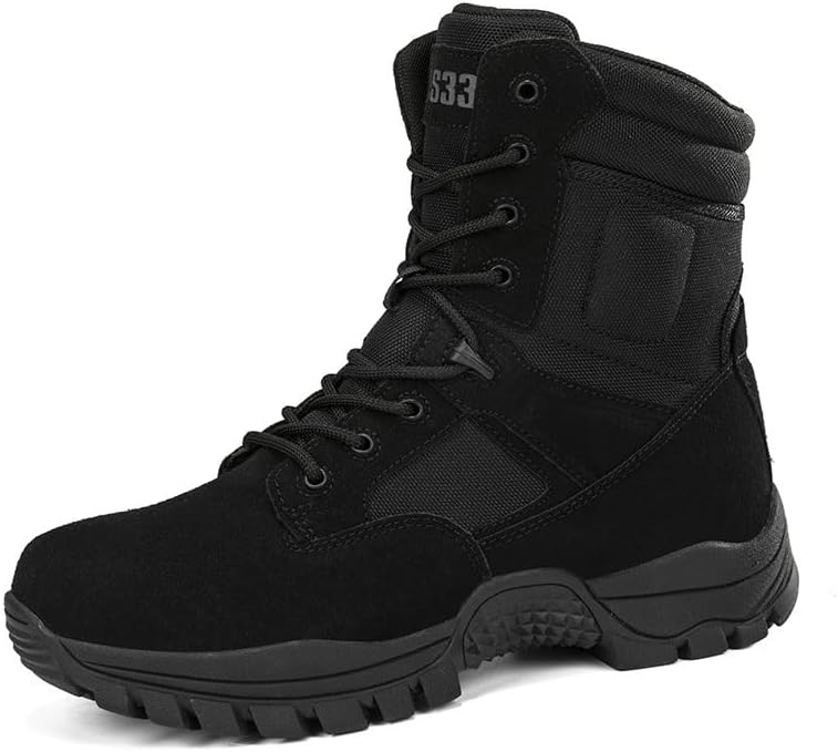 Мужские ботинки с высоким берцем - толстая противоскользящая резиновая подошва с глубоким протектором для активного отдыха на улице Heelvirtuosa, черный
Мужские ботинки с высоким берцем - толстая противоскользящая резиновая подошва с глубоким протектором для активного отдыха на улице Heelvirtuosa, черный