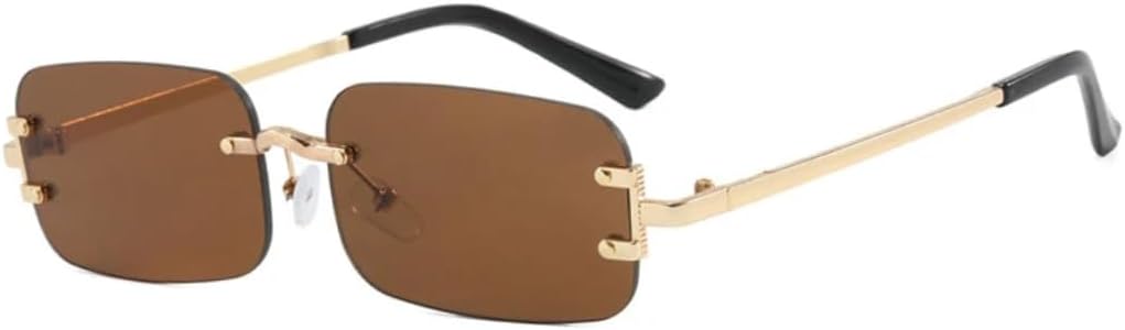 Солнцезащитные очки с защитой UV400 | Безободковая маленькая оправа, цветные линзы | Для женщин и мужчин, для занятий спортом на открытом воздухе и вождения DSVIGF, Gold Brown
Солнцезащитные очки с защитой UV400 | Безободковая маленькая оправа, цветные линзы | Для женщин и мужчин, для занятий спортом на открытом воздухе и вождения DSVIGF, Gold Brown