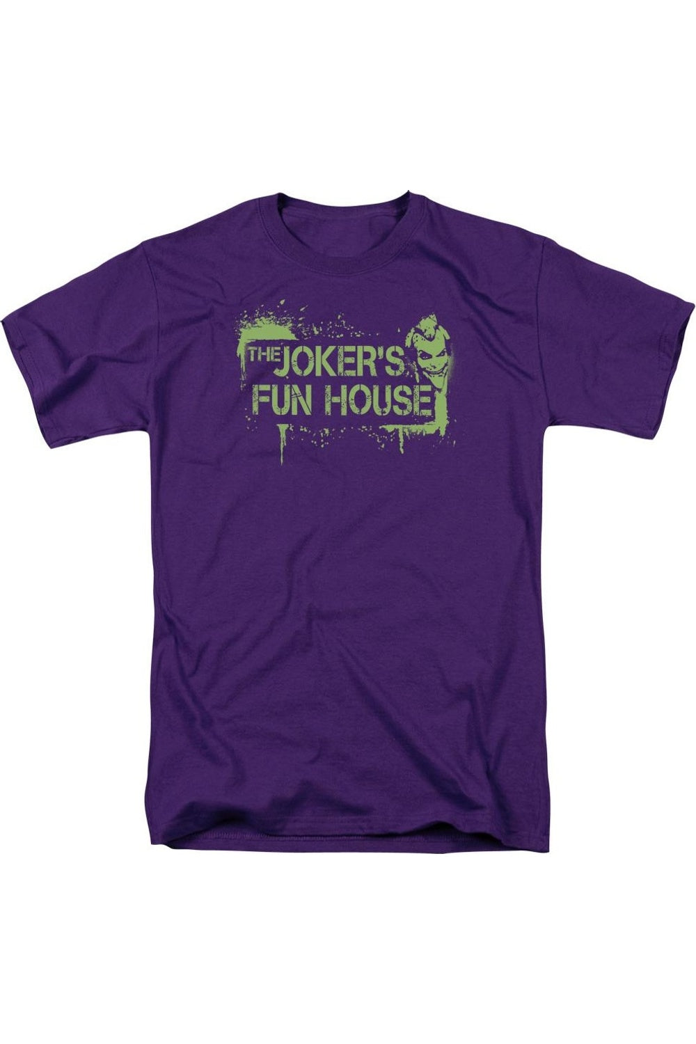 Футболка с коротким рукавом для взрослых Batman Arkham City Jokers Fun House Gildan, фиолетовый
Футболка с коротким рукавом для взрослых Batman Arkham City Jokers Fun House Gildan, фиолетовый