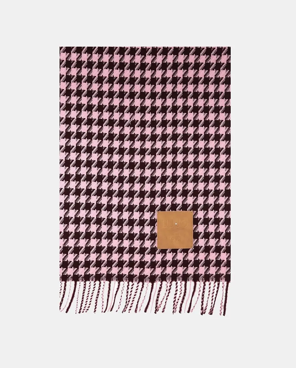 Макси-шарф с рисунком «гусиная лапка» LIUJO, бордовый
Макси-шарф с рисунком «гусиная лапка» LIUJO, бордовый