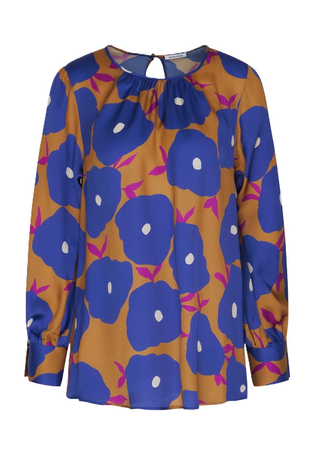 Блузка-рубашка, объемные рукава, женская Seidensticker, золотисто-желтый
Блузка-рубашка, объемные рукава, женская Seidensticker, золотисто-желтый