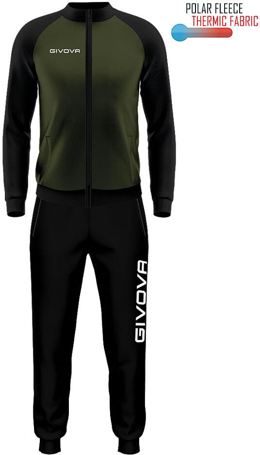 Givova Cuba Sportset 4XL — дышащий спортивный костюм армейского зеленого цвета
Givova Cuba Sportset 4XL — дышащий спортивный костюм армейского зеленого цвета