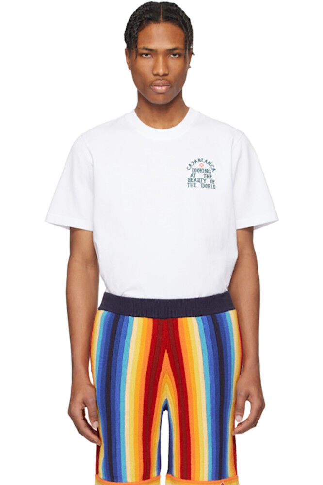 Белая футболка «Красота мира» Casablanca
Белая футболка «Красота мира» Casablanca