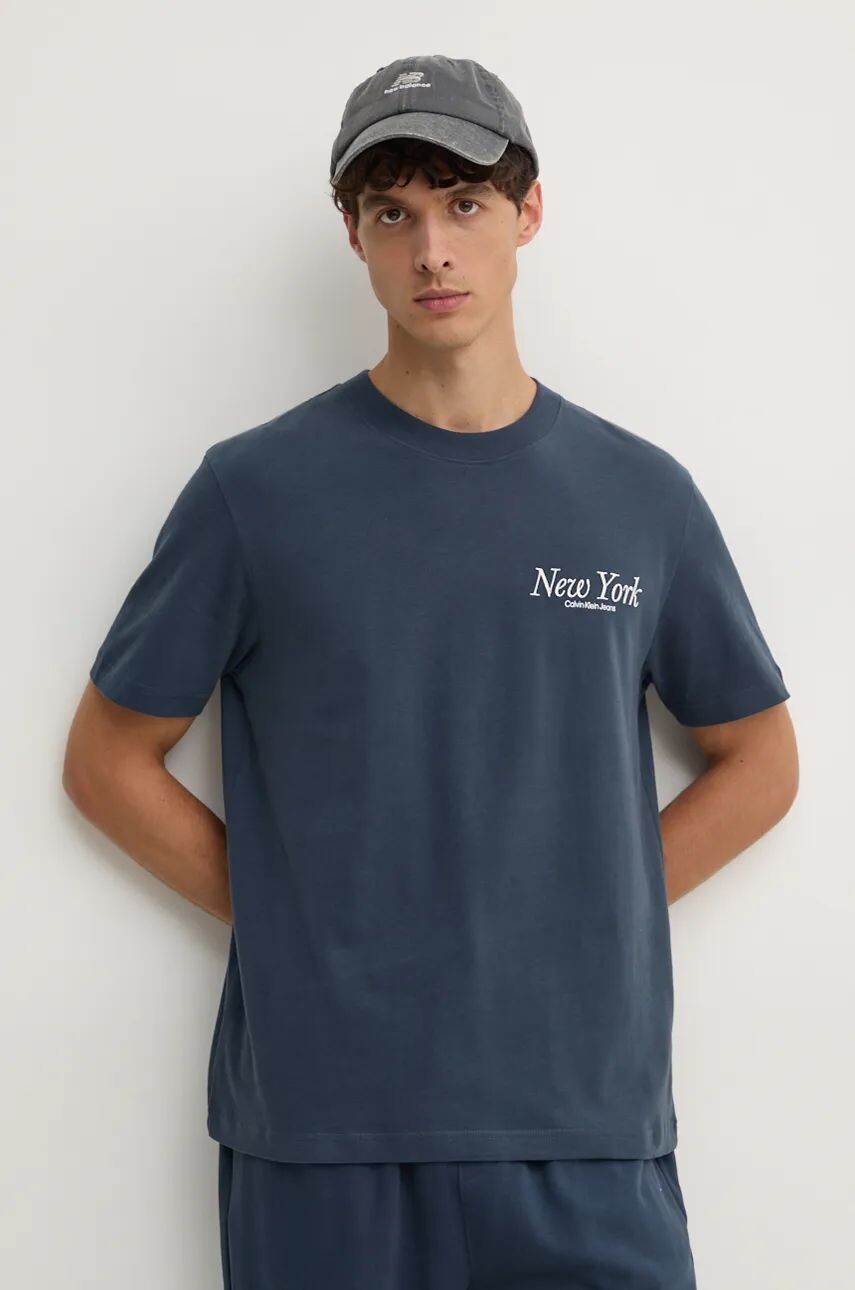 Хлопковая футболка Calvin Klein Jeans, бирюзовый
Хлопковая футболка Calvin Klein Jeans, бирюзовый