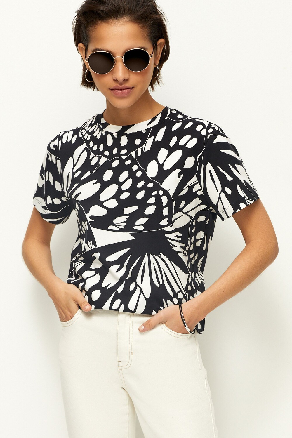 Футболка с короткими рукавами круглый вырез Next, белый
Футболка с короткими рукавами круглый вырез Next, белый