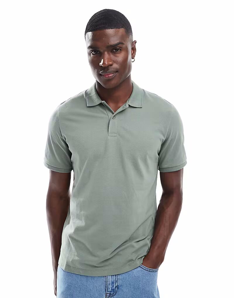 Поло Jack & Jones пике зеленого цвета
Поло Jack & Jones пике зеленого цвета