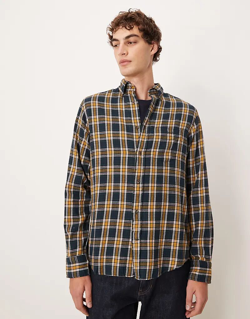 Рубашка GANT из фланели, классического кроя, темно-синего цвета, ветрозащитная, клетчатая
Рубашка GANT из фланели, классического кроя, темно-синего цвета, ветрозащитная, клетчатая