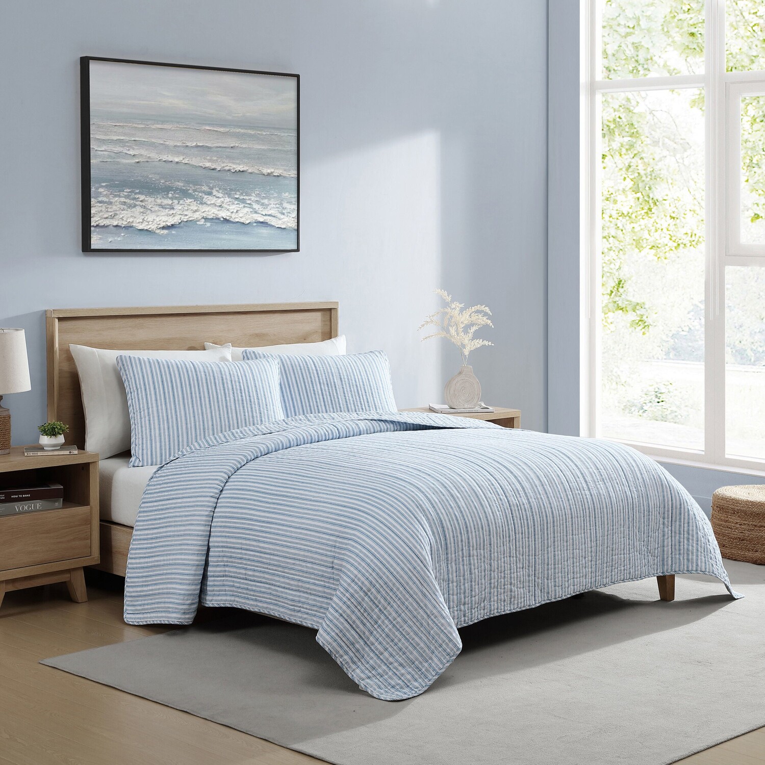 Синий комплект с полосками Nautica Coleridge King Quilt-Sham, цвет Abyss Navy
Синий комплект с полосками Nautica Coleridge King Quilt-Sham, цвет Abyss Navy