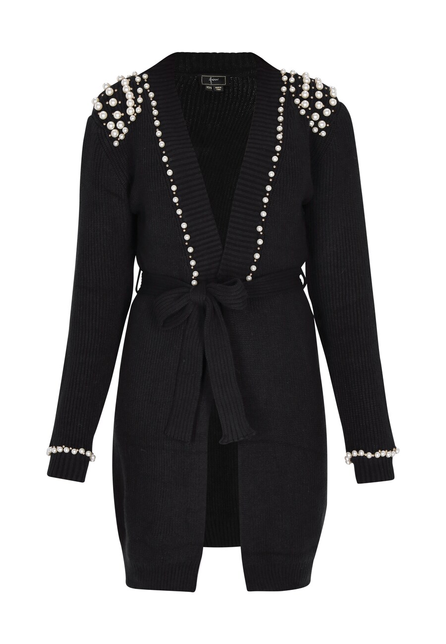 Вязаный кардиган faina, черный 
Вязаный кардиган faina, черный