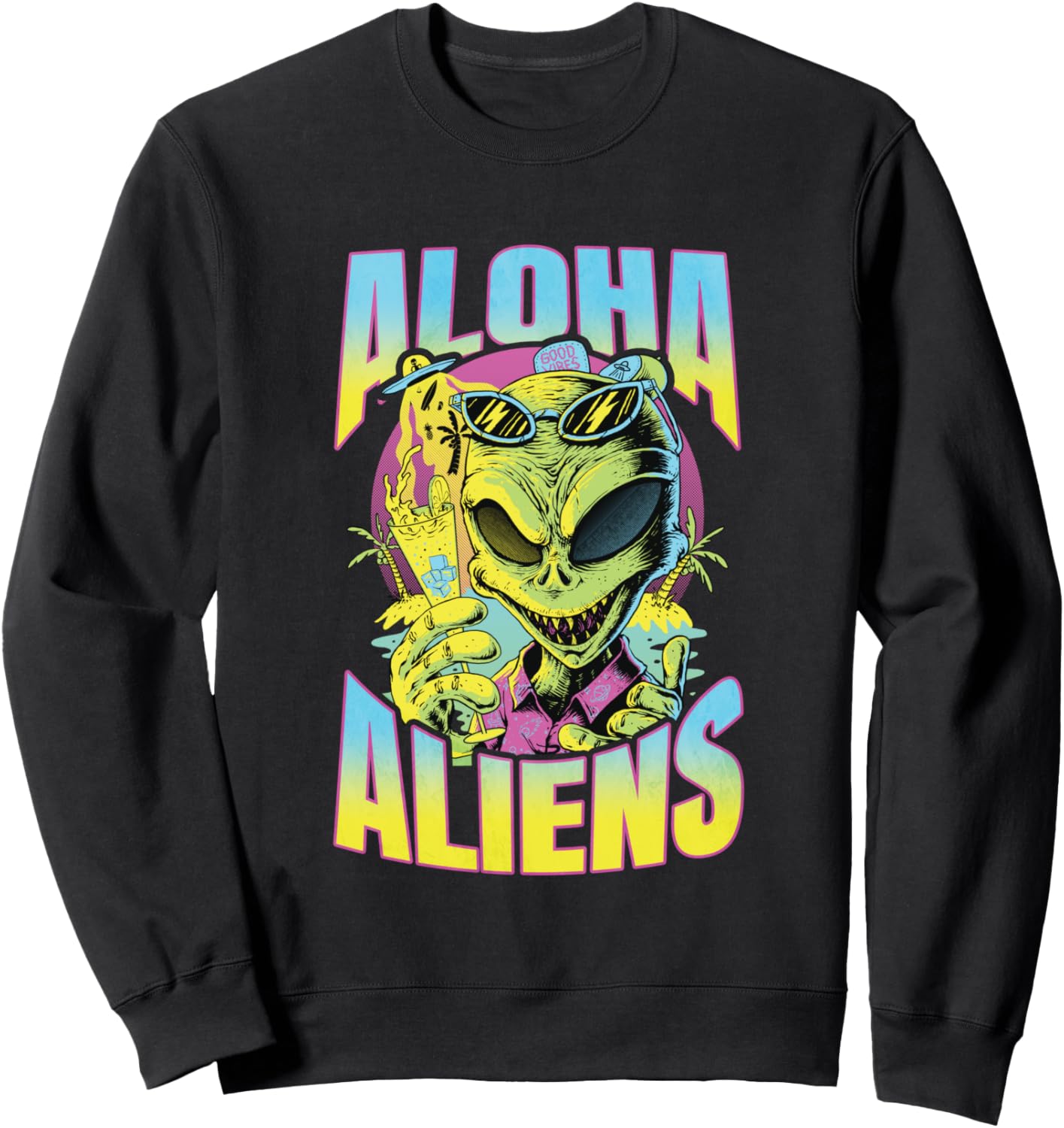 Толстовка Aloha Alien Cosmic Tropical Party Chill Intergalactic Vacation Vibes Alien Adventure, черный
Толстовка Aloha Alien Cosmic Tropical Party Chill Intergalactic Vacation Vibes Alien Adventure, черный