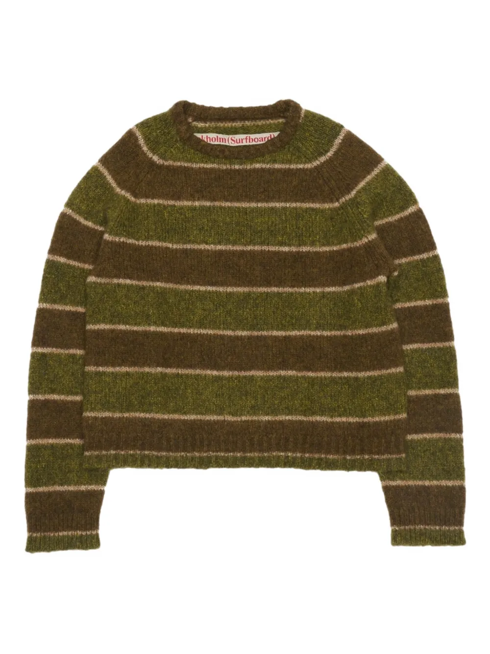 Полосатый свитер с рукавами реглан Stockholm Surfboard Club, зеленый
Полосатый свитер с рукавами реглан Stockholm Surfboard Club, зеленый