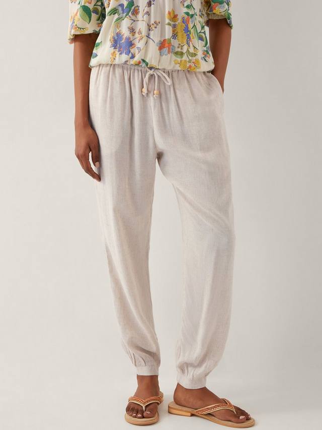 Брюки Judy с завязками, зауженные, из льняной смеси Monsoon, Natural
Брюки Judy с завязками, зауженные, из льняной смеси Monsoon, Natural