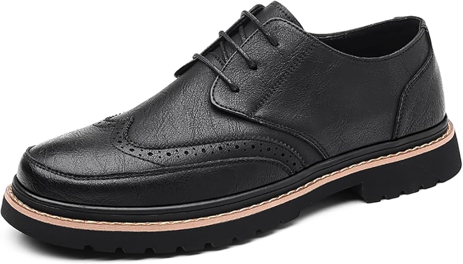 Мужские кожаные броги с винтажным крыловатым носком, оксфорды для повседневной и деловой носки, на шнуровке, с противоскользящей платформой, свадебные и формальные дерби Xinduoyu, черный
Мужские кожаные броги с винтажным крыловатым носком, оксфорды для повседневной и деловой носки, на шнуровке, с противоскользящей платформой, свадебные и формальные дерби Xinduoyu, черный