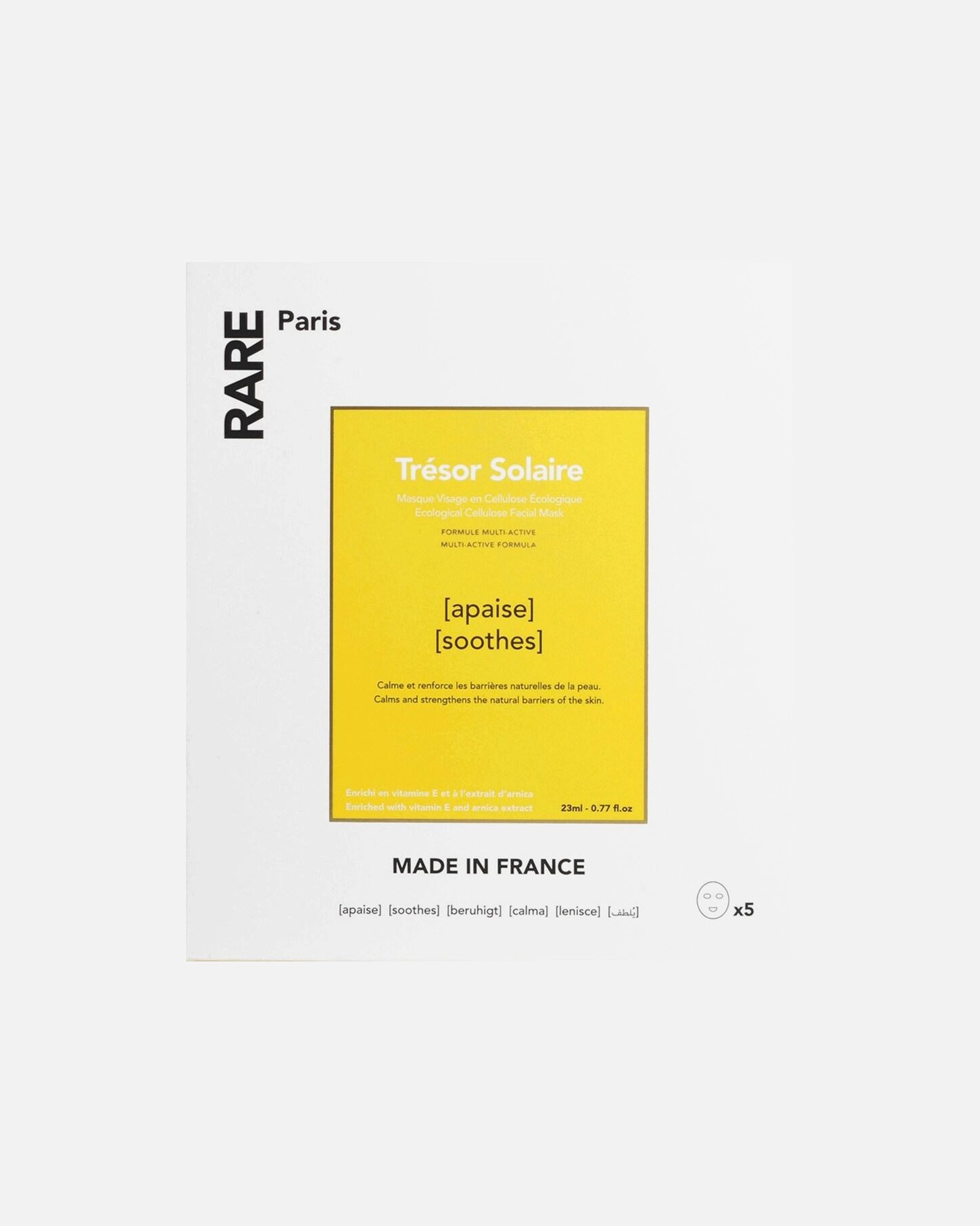 Увлажняющая маска для лица Rare Paris, 1 x 5 шт
Увлажняющая маска для лица Rare Paris, 1 x 5 шт