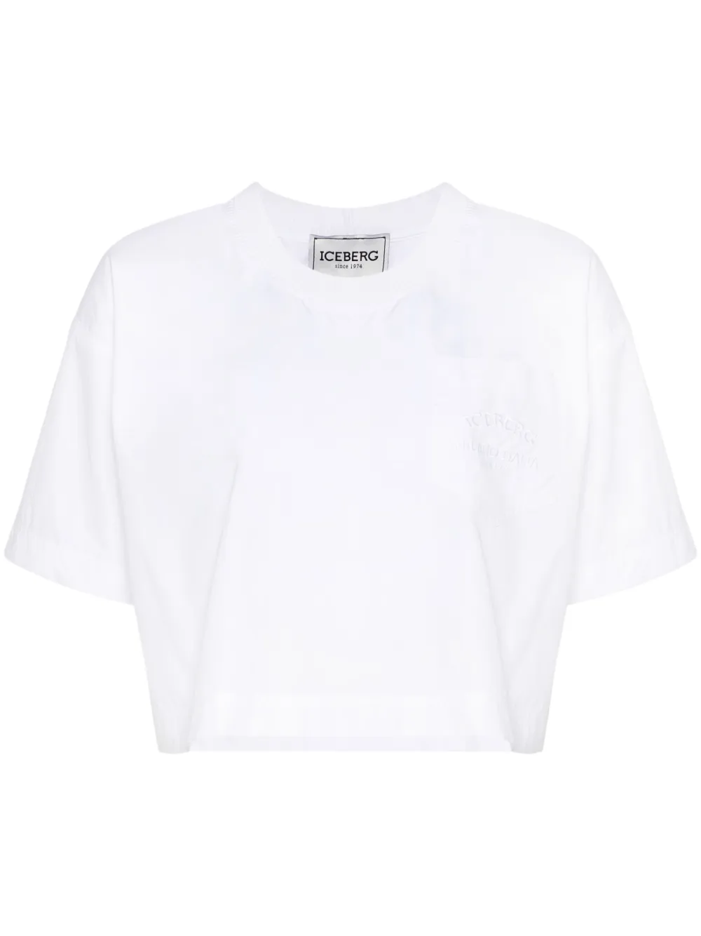 Укороченная футболка Iceberg, белый
Укороченная футболка Iceberg, белый