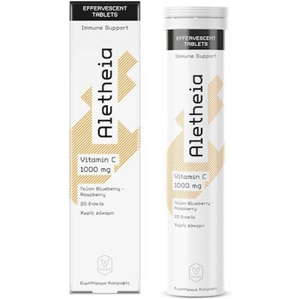 Vican Витамин C 1000 мг Добавка для поддержки иммунной системы - Вкус малины и черники, 20 шипучих таблеток Aletheia
Vican Витамин C 1000 мг Добавка для поддержки иммунной системы - Вкус малины и черники, 20 шипучих таблеток Aletheia