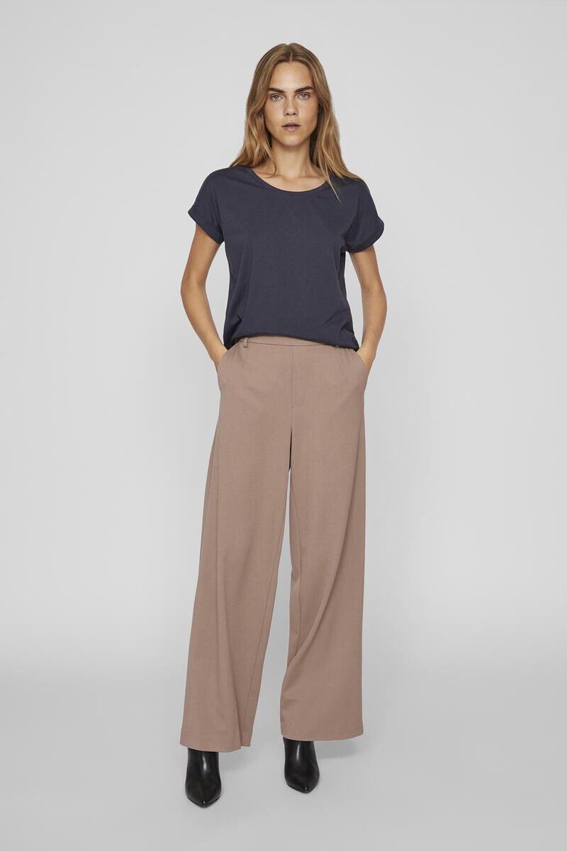 Хлопковая футболка с короткими рукавами Vila, синий
Хлопковая футболка с короткими рукавами Vila, синий