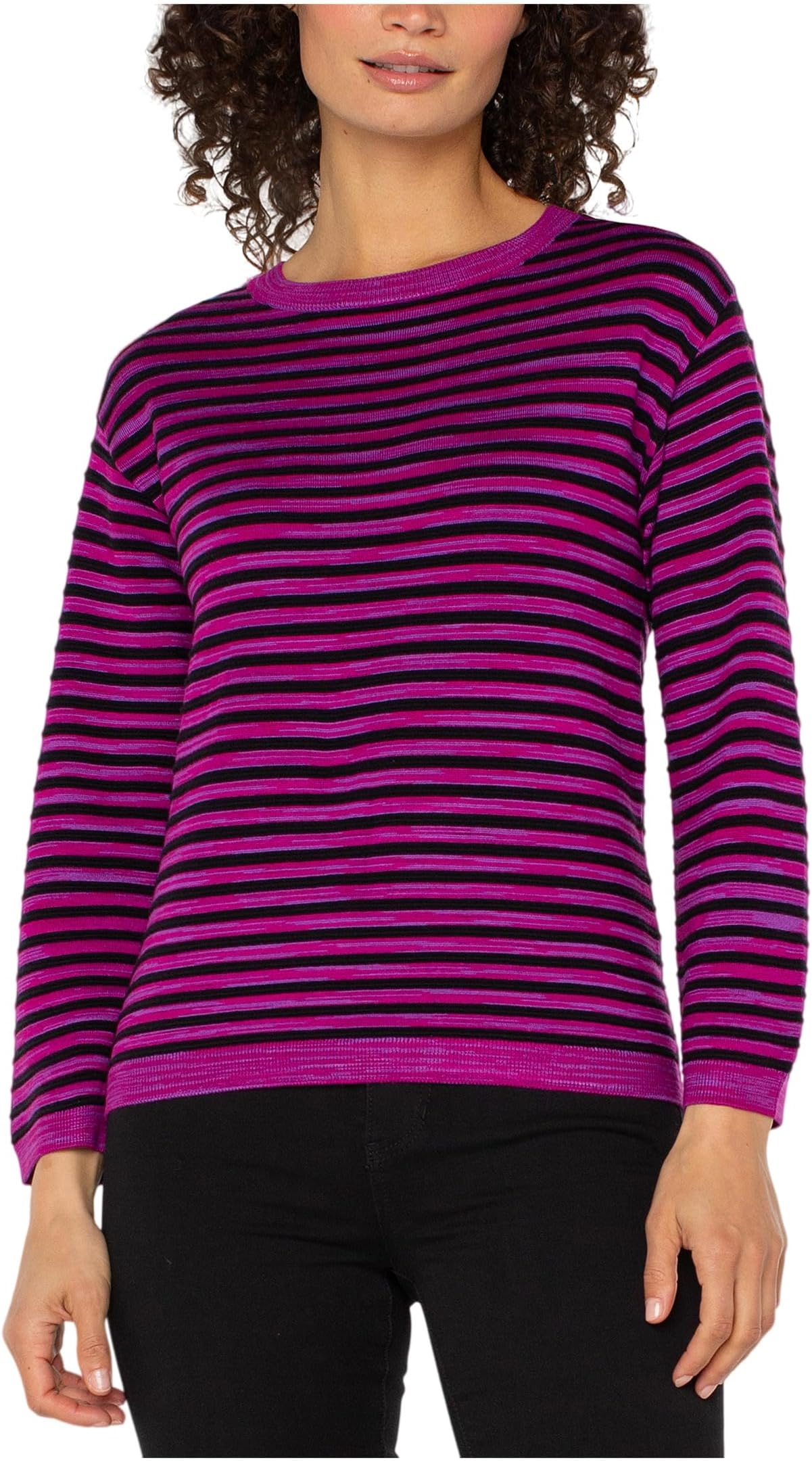 Свитер Liverpool Los Angeles Women's Petite Long Sleeve Boxy Boat Neck Sweater, Fuschia Spacedye Stripe
Свитер Liverpool Los Angeles Women's Petite Long Sleeve Boxy Boat Neck Sweater, Fuschia Spacedye Stripe