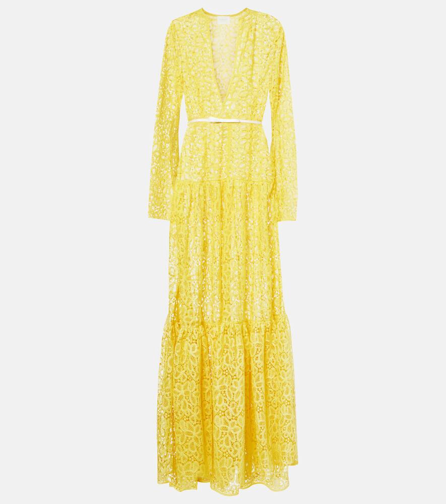 Многоярусное платье из гипюрового кружева Giambattista Valli, Yellow
Многоярусное платье из гипюрового кружева Giambattista Valli, Yellow