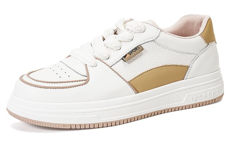 Кеды, скейтборд обувь женская низкая Lesele, бежевый/коричневый
Кеды, скейтборд обувь женская низкая Lesele, бежевый/коричневый