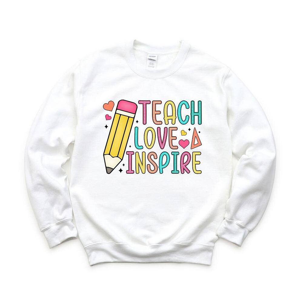 Толстовка-карандаш Teach Love Inspire Simply Sage Market, белый
Толстовка-карандаш Teach Love Inspire Simply Sage Market, белый