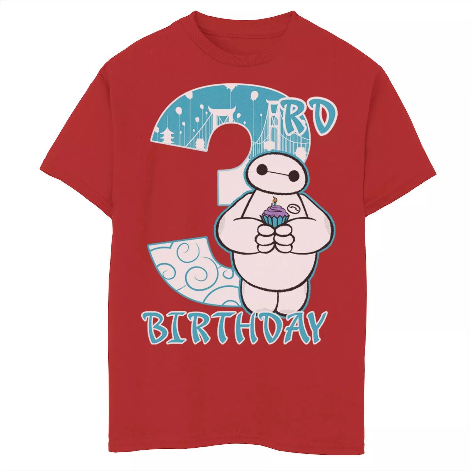 Футболка Baymax с изображением кекса и портрета для мальчиков 8–20 лет Disney's Big Hero 6 на 3-й день рождения Disney
Футболка Baymax с изображением кекса и портрета для мальчиков 8–20 лет Disney's Big Hero 6 на 3-й день рождения Disney