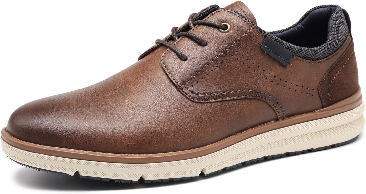 DECARSDZ Мужская повседневная обувь Оксфорды Дерби для бизнеса и официальных мероприятий Мужские кроссовки для ходьбы A073, коричневый
DECARSDZ Мужская повседневная обувь Оксфорды Дерби для бизнеса и официальных мероприятий Мужские кроссовки для ходьбы A073, коричневый