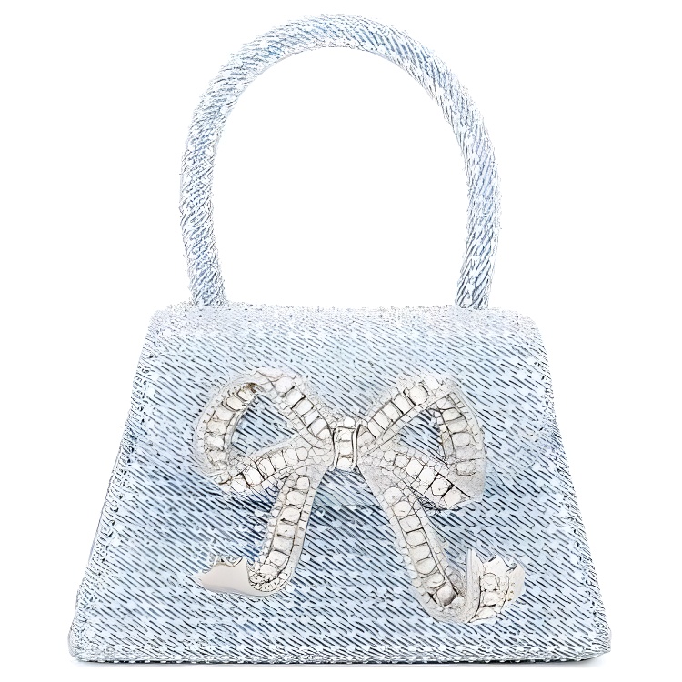 Self-portrait Декорированная джинсовая мини-сумка для селфи 
Self-portrait Декорированная джинсовая мини-сумка для селфи