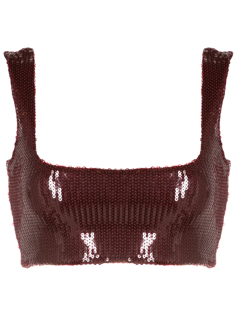 Укороченный топ Beating Heart с пайетками Galvan, красный
Укороченный топ Beating Heart с пайетками Galvan, красный