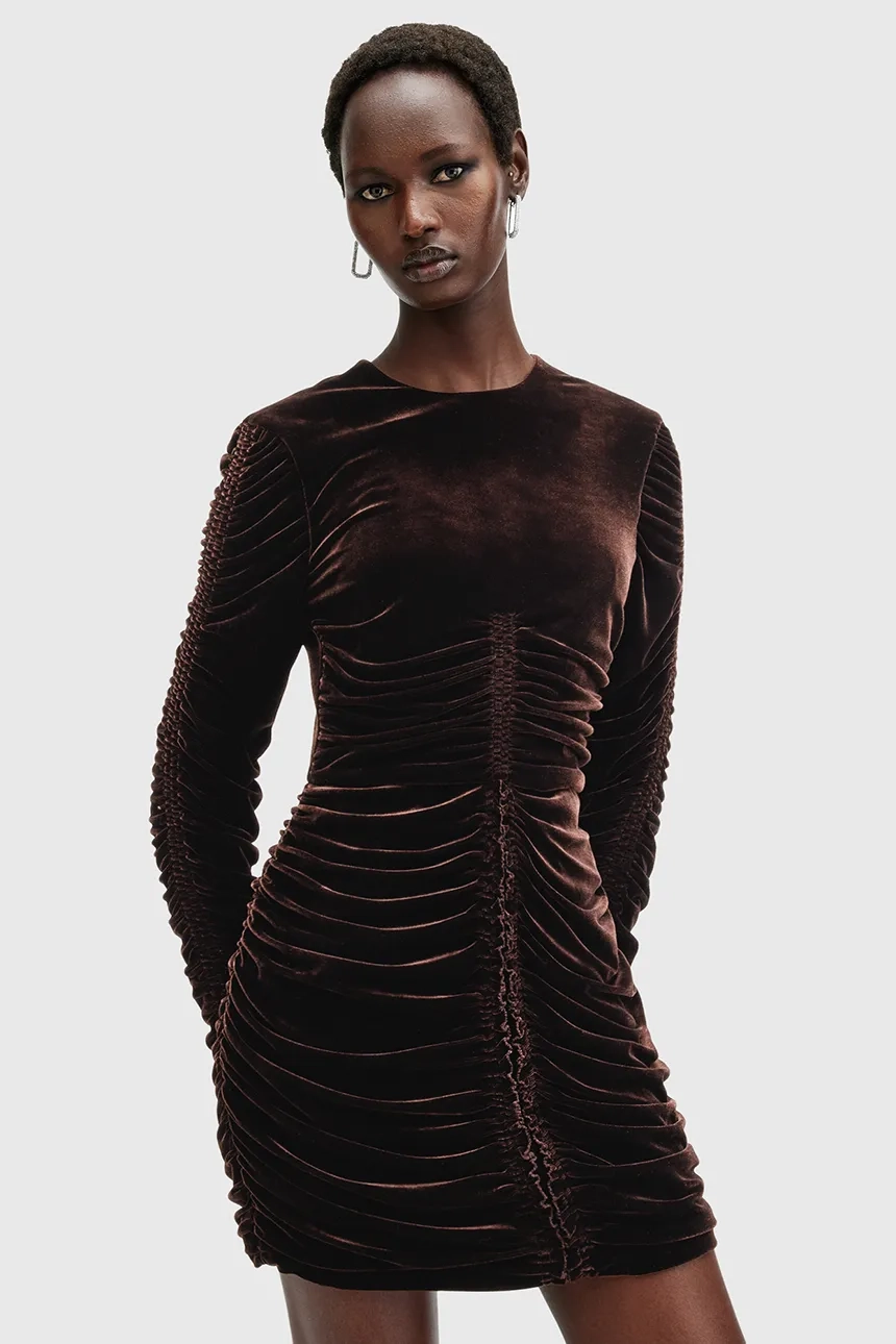 ЭРИС платье AllSaints, коричневый
ЭРИС платье AllSaints, коричневый